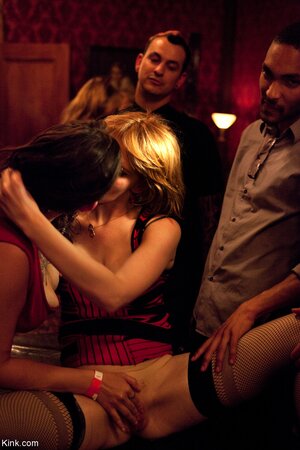 Teenage nympho bites cock deep in this orgy and we see rough sex