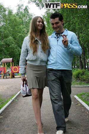Typical Russian hottie is going to get fucked in public too