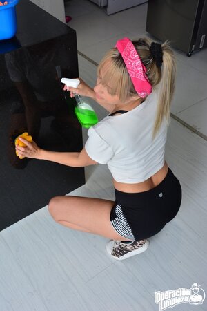 Look at the best blonde that wants hardcore teasing for you