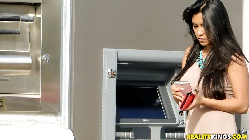 Latina mom who seduces a guy with a great smile and hot nips