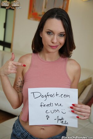 Intense threesome fuck showing a brunette that needs hard dongs