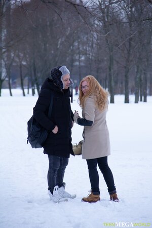 Charming Russian redhead is going to get fucked in a gripping way