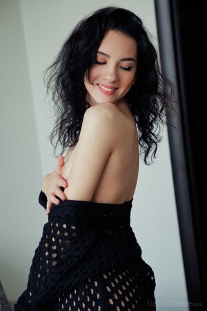 Brunette babe with long legs is here to finger herself silly