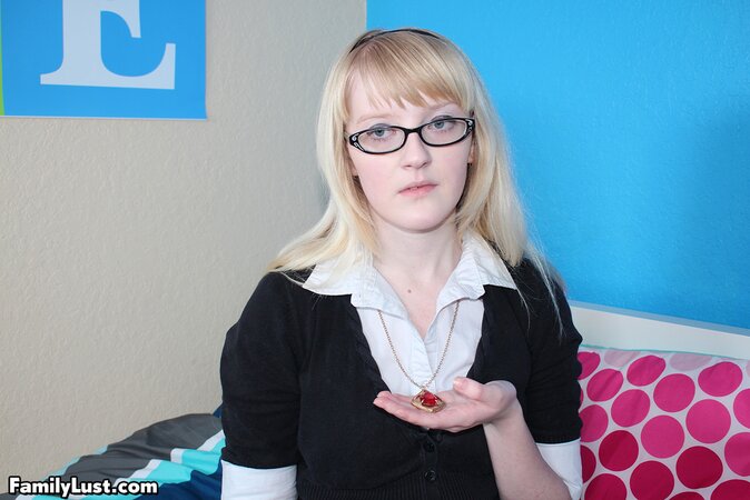 Pasty schoolgirl Krystal Orchid is going to fuck her hung daddy