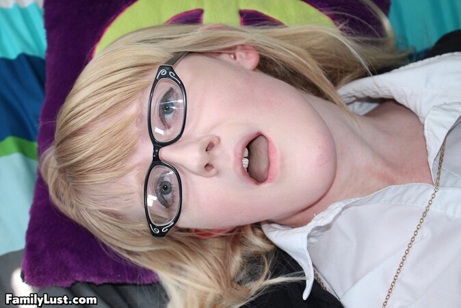 Pasty schoolgirl Krystal Orchid is going to fuck her hung daddy