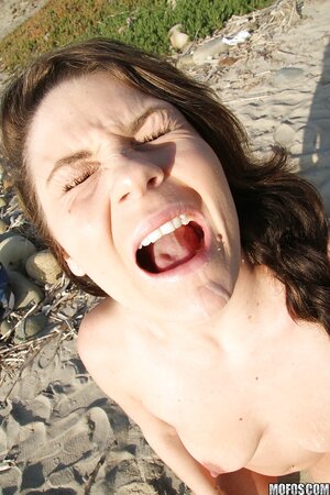 Audrina Ashley doing frisky things on the beach with her man