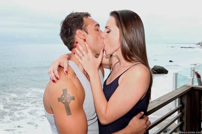 Ultimate hottie spends the honeymoon fucking and getting facialized