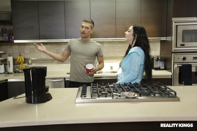 Charming blonde teen steals the boyfriend of a hot brunette
