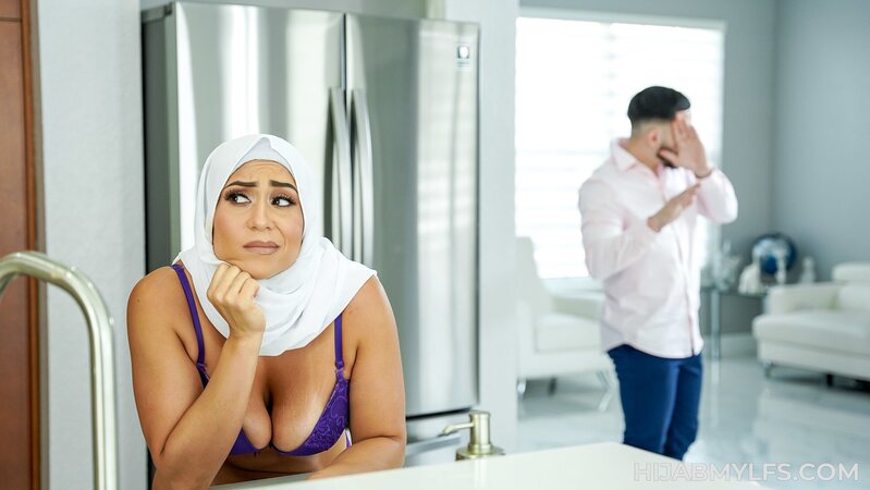 This brunette hijab hottie is an exotic and erotic enchantress