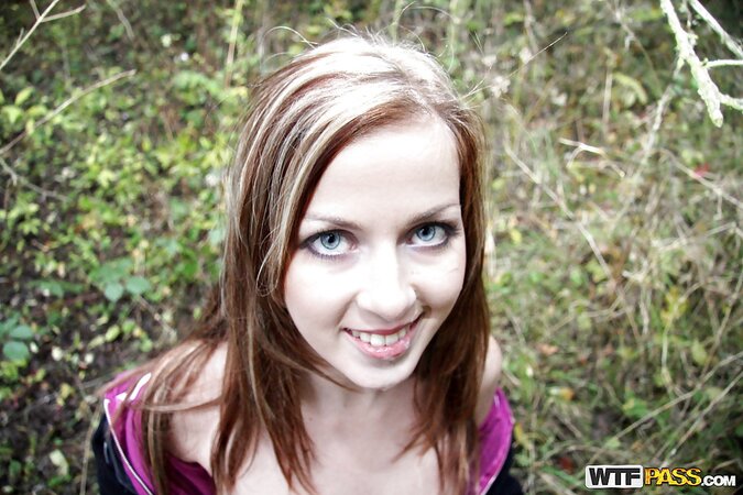 Tight and pasty teen with a meaty ass gets fucked outdoors