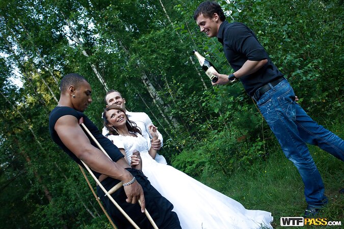 Bride has considerable influence on this future cuck already