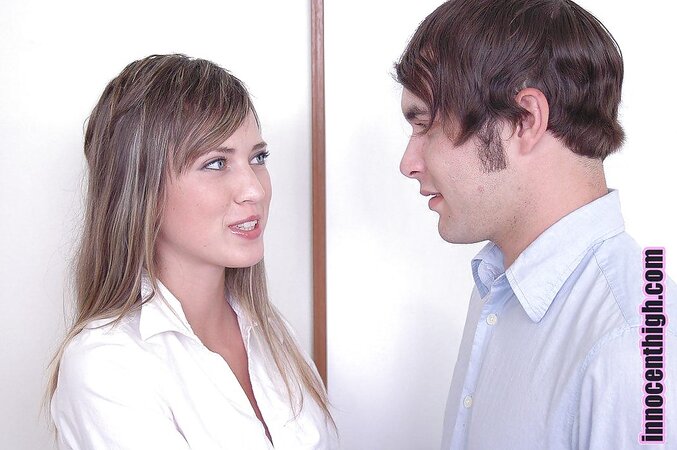 Dirty-minded college girl likes to suck cocks of handsome virgin boys