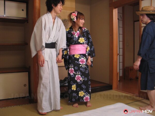 Slutty Japanese MILF sucks two cocks after anal fun with fingers and toys