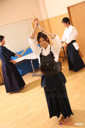 Oriental love came to learn self-defence but senseis touch her boobs