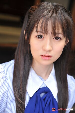 Adorable cutie from Japan performs amazing solo strip show on terrace