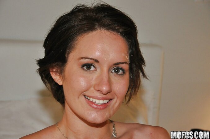 Short-haired brunette Evelyn Lacie and her man diversify usual sex with some anal