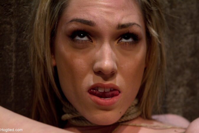 Lily LaBeau gets tied up and toyed with a vibrator