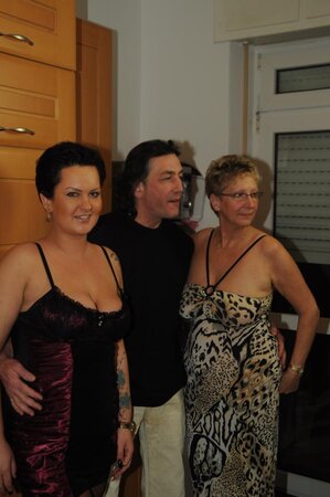 German women with hot bodies treat this lucky mofo to hard sex