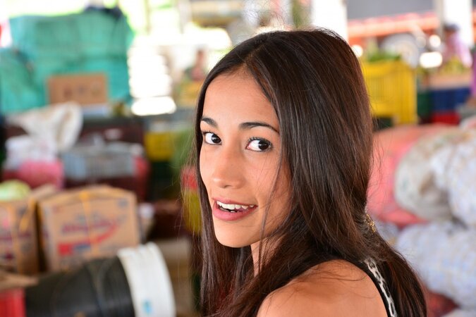 Juanita Gomez is flaunting her body in a kinky scene