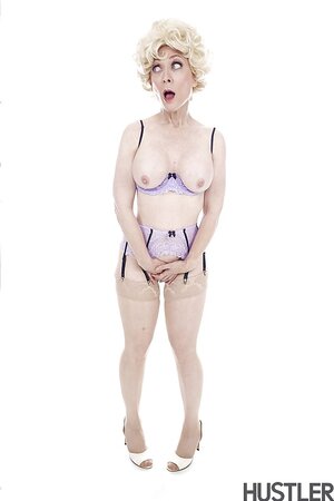 Granny Nina Hartley shows off her firm booty and more