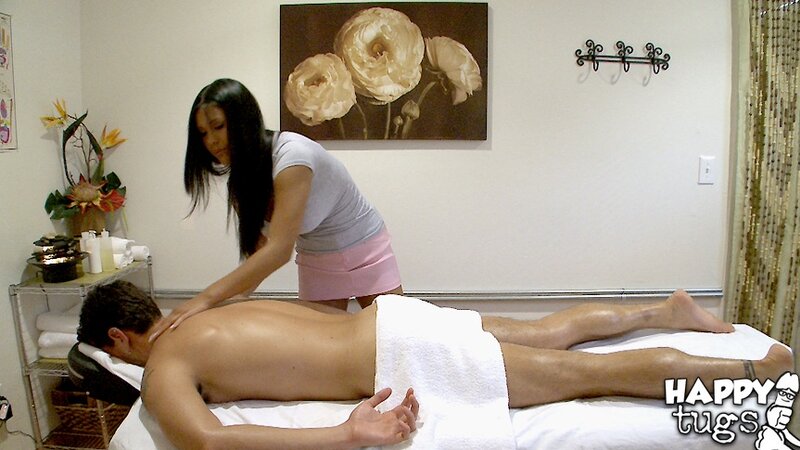 Busty Asian Allanah knows exactly how to give amazing handjobs during a sensual massage