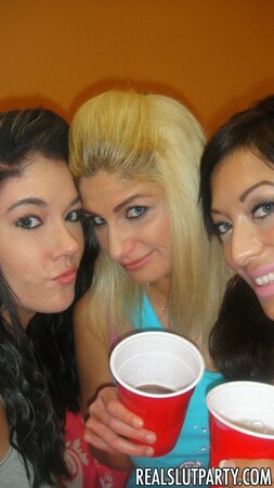 College girls drink a little bit and easily flash nice breasts at the party