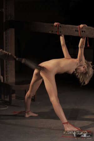 Pervert fulfills BDSM fantasies of delectable chick Paris Pink from Germany