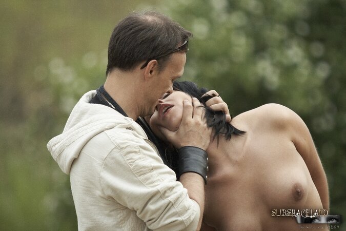 Man took brunette stepdaughter to the steppe getting her naked as a punishment