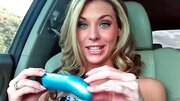 Michelle Monroe indulges in hot masturbation while sitting in car