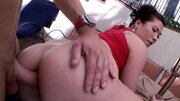 Cock hungry Asiatic bitch with a trimmed cunt gets so damn nasty