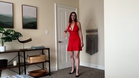 A handjob and blowjob given by a stepmom to her stepson