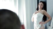 A kinky girl is putting on a fine show with her lover on the chair