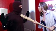 A brunette that has a sexy ass is getting fucked by a burglar