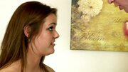 Teen girl Tammy takes his big cock and his hot load
