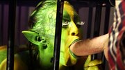 Two hot little alien bitches are getting fucked by a horny dude