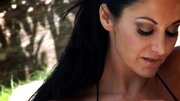 A chick that has huge tits is getting a dick in her wet cunt