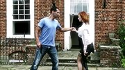 A redhead is getting a cock pushed inside her cunt lips today