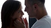 A skinny brunette is getting fucked really well while she is on the bed