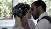 A blonde that loves big black cock is handling a thick pecker