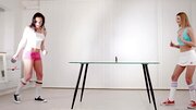 Teen girlfriends start with tennis and end with masturbation
