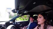 Horny lady drives big dick owner home to check it out