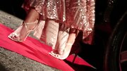 Back of the limousine fuck with a gorgeous brunette slut