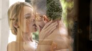 A blonde gives a sensual kiss to her lover and then she fucks