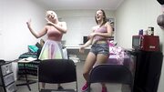 A couple of frisky freshmen are doing a kinky scene in the dorm
