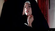 A bald chick is fucking her nun friend in the monastery