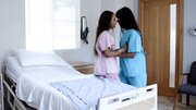 Black lesbian babes dine on pussy and tasty asshole