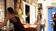 Security camera catches cunt licking at the restaurant