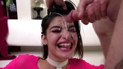 Teen whore visits brutal fucker and gets humiliated hard