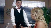 Hot man fucks backside of provoking MILF with wonderful boobs