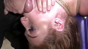 Babe has to pass the rite of the BDSM sex and new friend help her